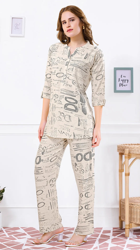 Printed Power Co-ord Set