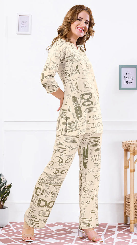 Printed Power Co-ord Set