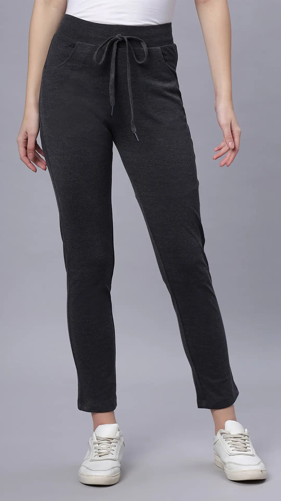 Lunica Women's Lounge Wear Seprate Bottom - Antra M., Sinker Fabric, Regular Fit, Full Length
