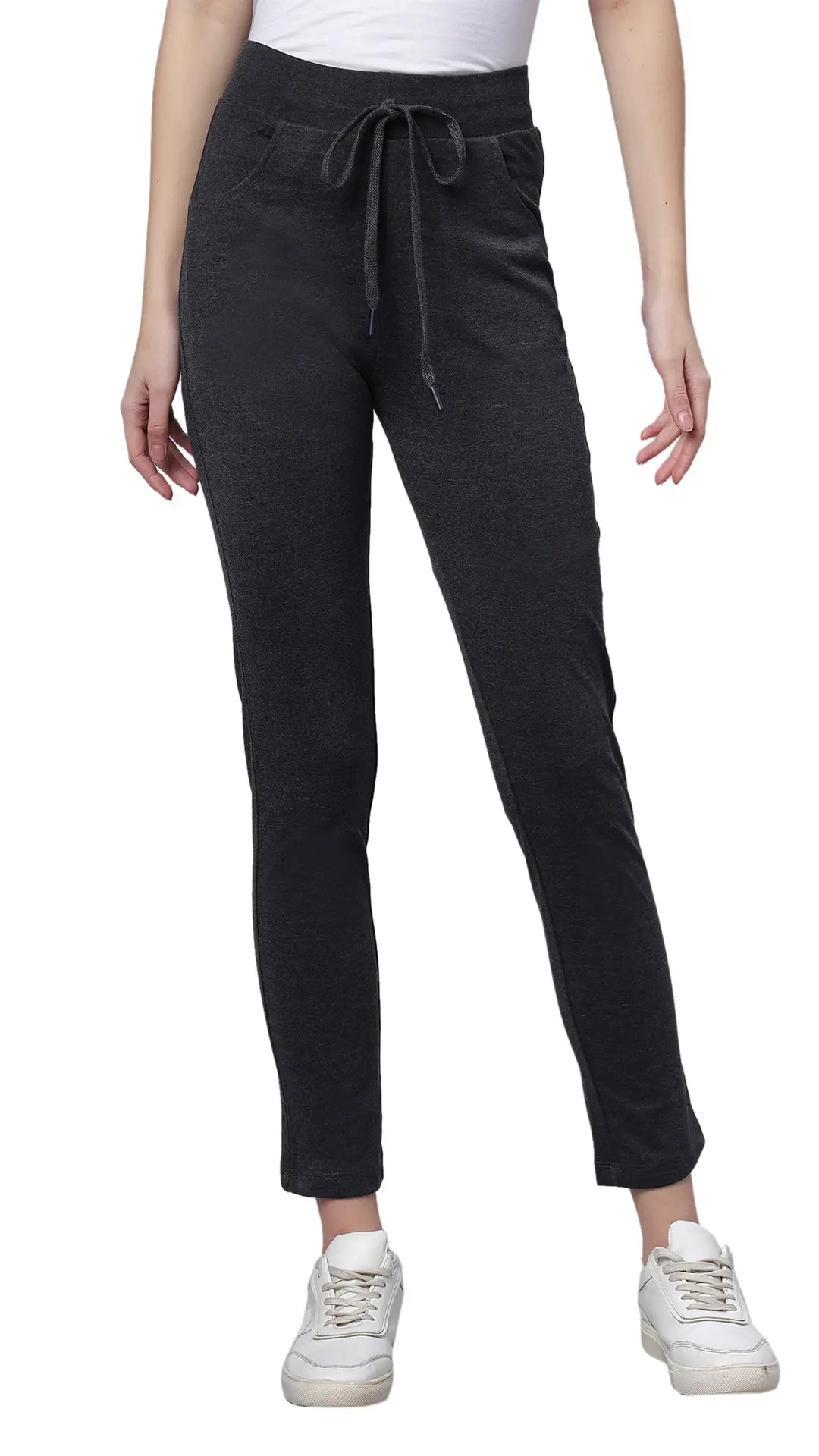 Lunica Women's Lounge Wear Seprate Bottom - Antra M., Sinker Fabric, Regular Fit, Full Length