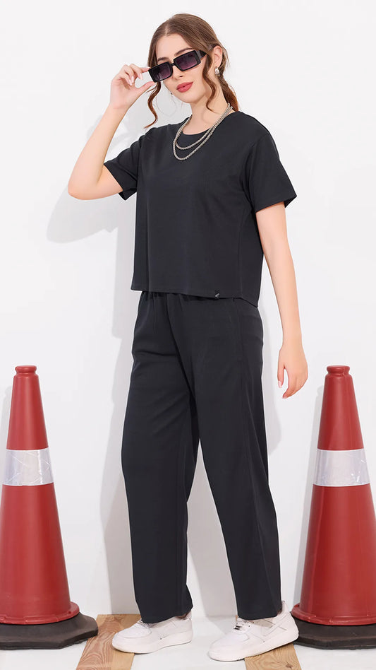 Gray Printed Half Sleeves Round Neck