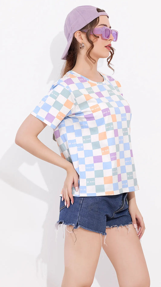 Women's, Lounge Wear, Half Sleeve, Round Neck