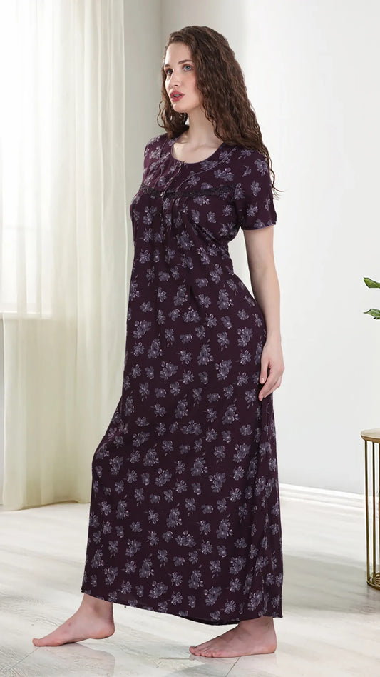 Sukanya Womens Printed Maternity Feeding Nighty