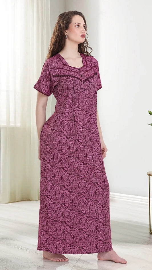 Sukanya Womens Printed Maternity Feeding Nighty