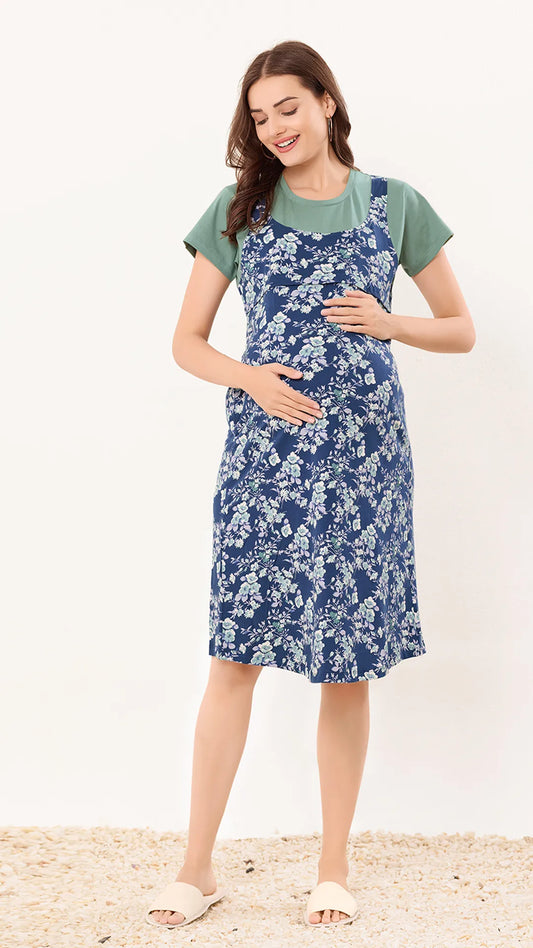 Sukanya Womens Printed Maternity Feeding Nighty