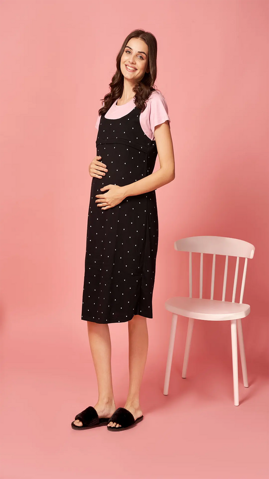 Sukanya Womens Printed Maternity Feeding Nighty