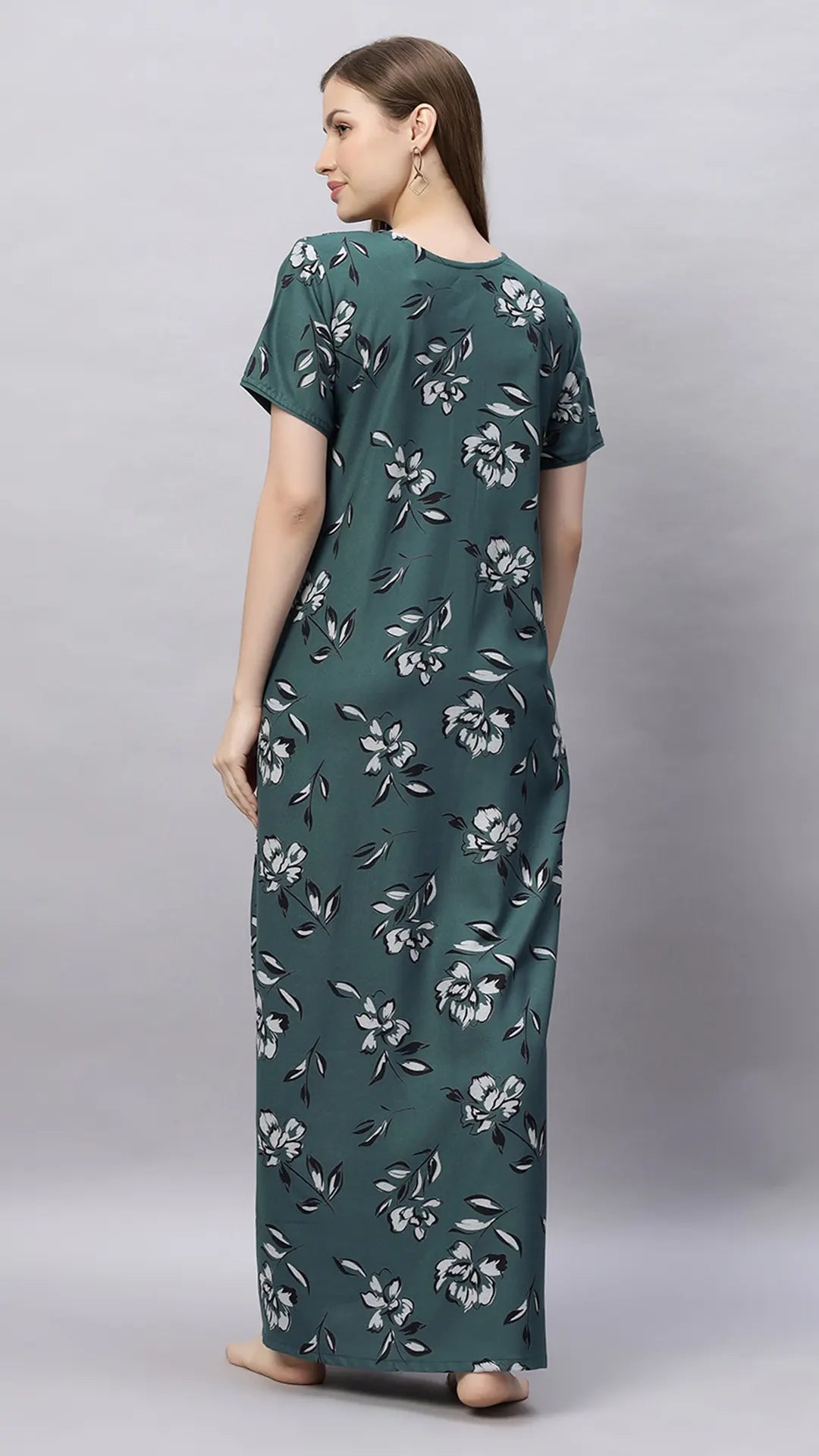 Sukanya Floral Printed Maxi Gown | Women's Stylish Lounge Wear