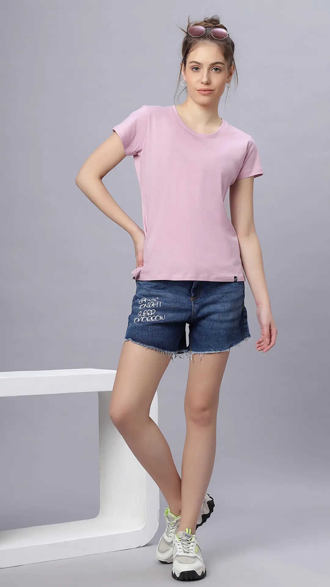 Sukanya Women's  Lounge Wear  Seprate Top  - Pink , Sinker Fabric, Regular Fit, Ideal For Women's, Lounge Wear, Half Sleeve, Round Neck