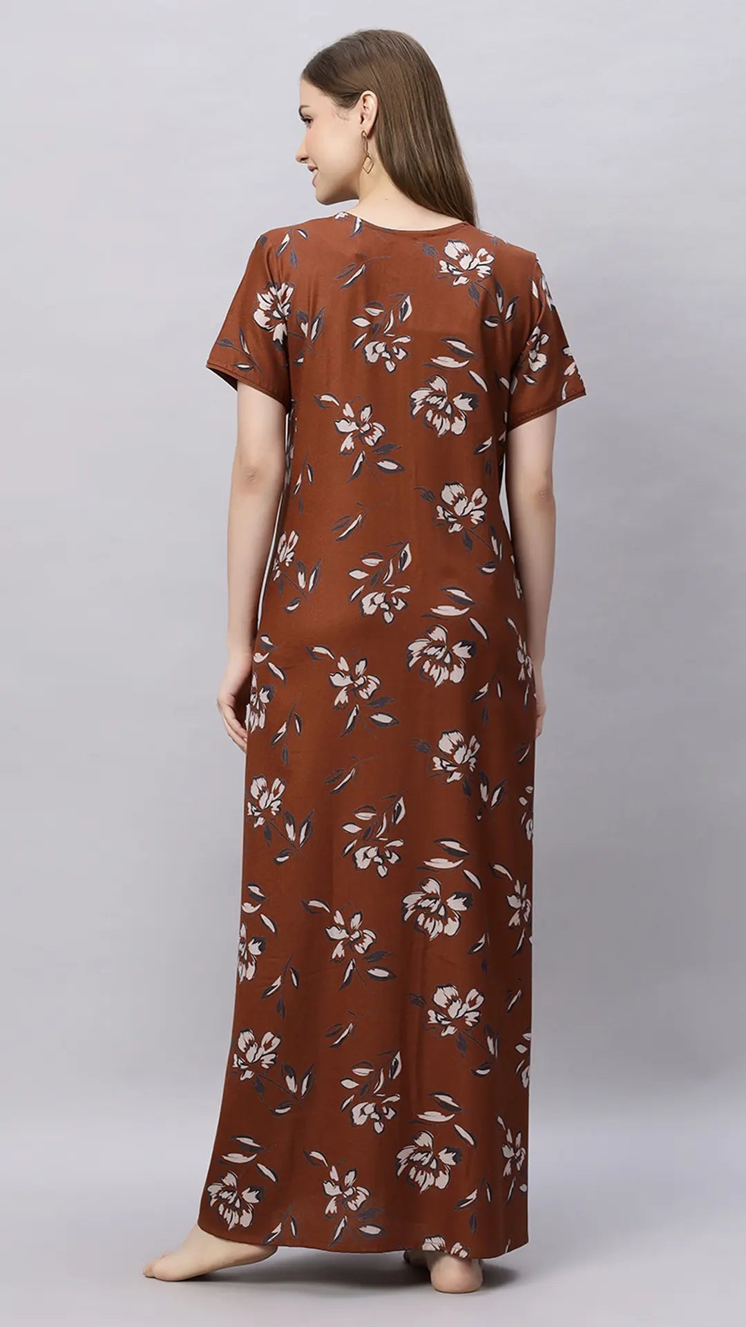 Sukanya Floral Printed Maxi Gown | Women's Stylish Lounge Wear