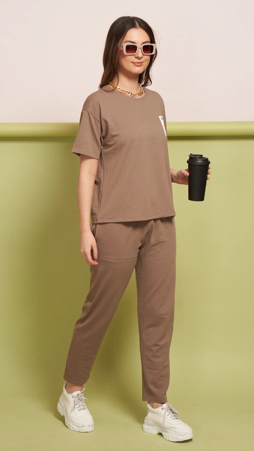 Lunica Women's Printed Sinker Nightsuit Set , Regular Fit Loungewear , Ideal for Women , Lounge Wear Nightdress Pyjama Set Sleepwear , Brawon Printed Half Sleeves Round Neck