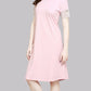 Sukanya  Women's Printed Lounge Wear Gown - Pink, Regular Fit, Ideal for Women's, Sinker Fabric, Half Sleeves, Round Neck