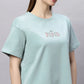 Lunica Women's  Lounge Wear  Seprate Top  - Pista , Looper Lycra, Regular Fit, Ideal For Women's, Lounge Wear, Half Sleeve, Round Neck