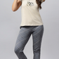 Sukanya Women's Printed Lounge Wear Top & Pyjama Set - Grey, Sinker Fabric, Regular Fit, Ideal For Women's, Lounge Wear, Half Sleeve, Round Neck