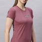 Lunica Women's  Lounge Wear  Seprate Top  - Mauve , Looper Lycra, Regular Fit, Ideal For Women's, Lounge Wear, Half Sleeve, Round Neck