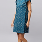 Sukanya Women's Printed Lounge Wear Gown - Green, Regular Fit, Ideal For Women's, Occasion Type: Lounge Wear,  Sinker, : Half Sleeves, Green,  Round Neck