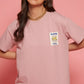 Lunica Women's Printed Sinker Nightsuit Set , Regular Fit Loungewear , Ideal for Women , Lounge Wear Nightdress Pyjama Set Sleepwear , Pink Printed Half Sleeves Round Neck