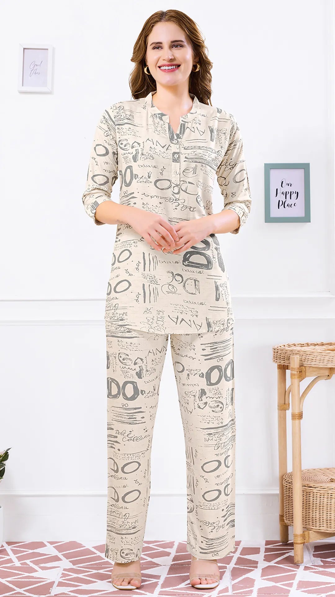 Printed Power Co-ord Set