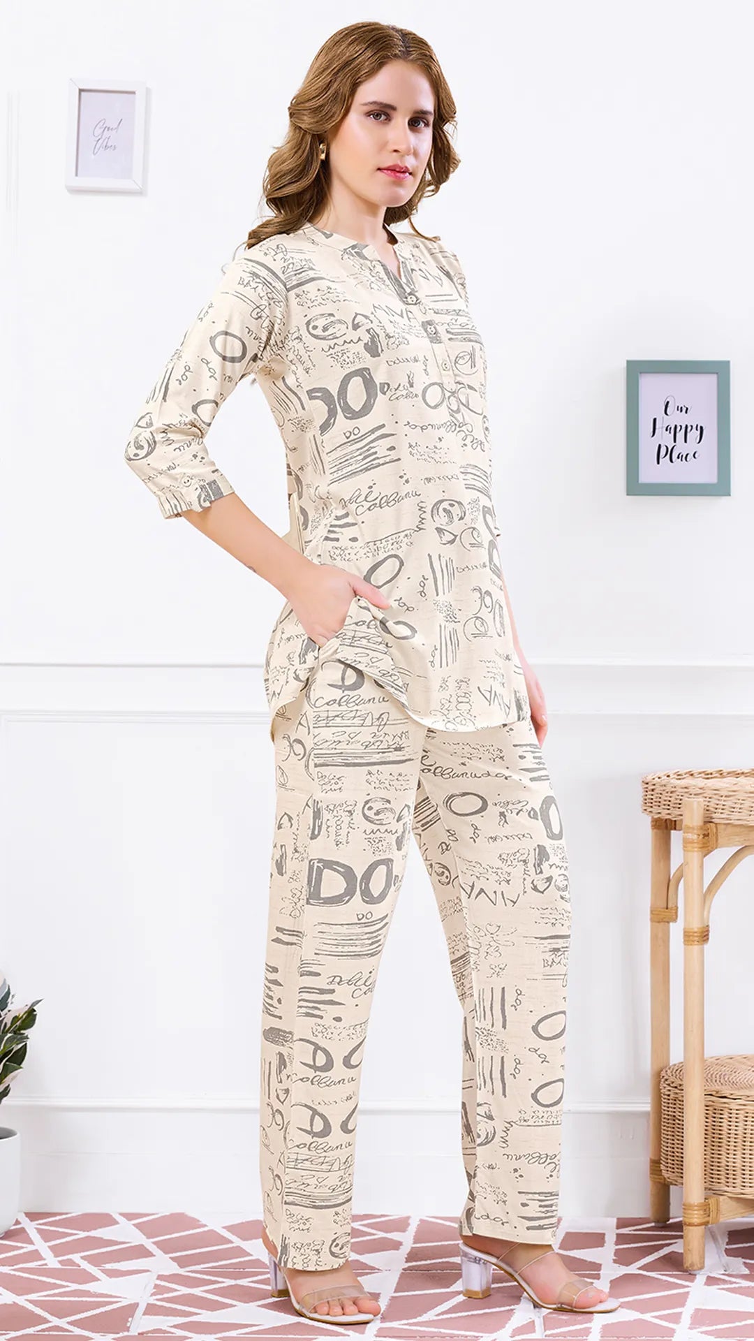 Printed Power Co-ord Set