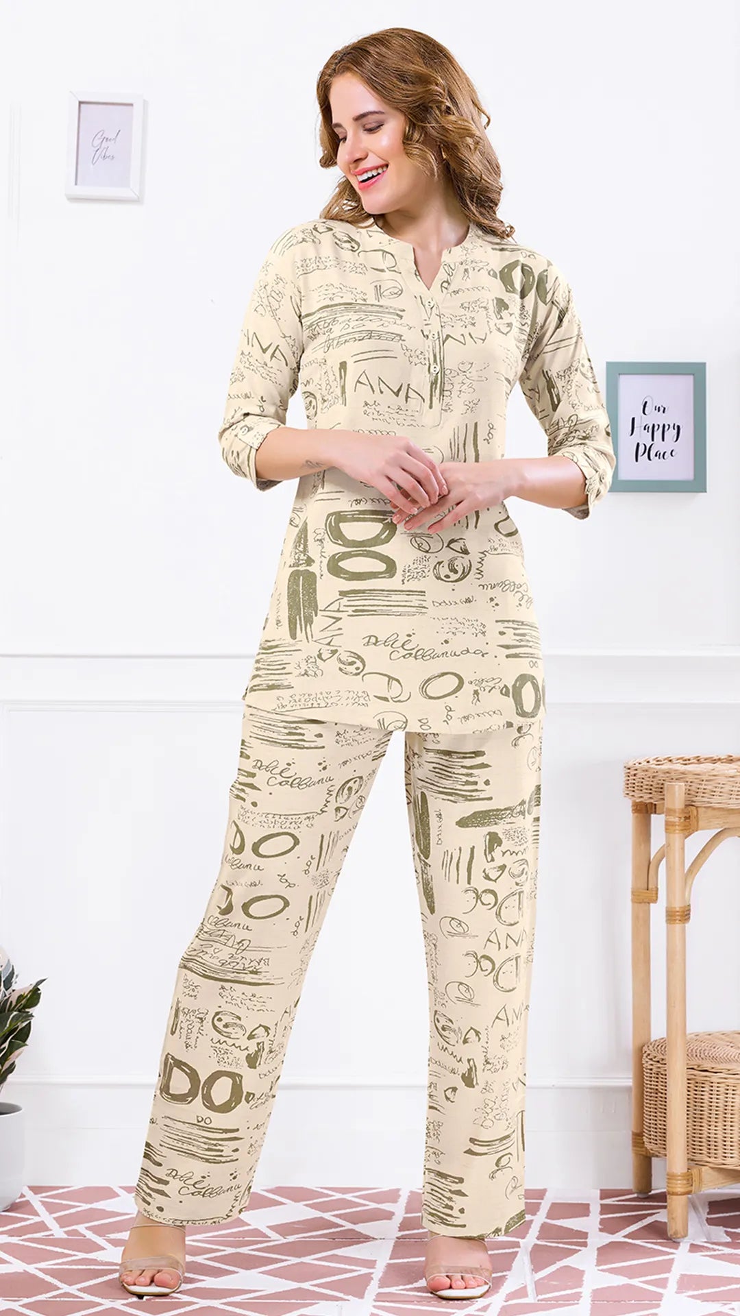 Printed Power Co-ord Set