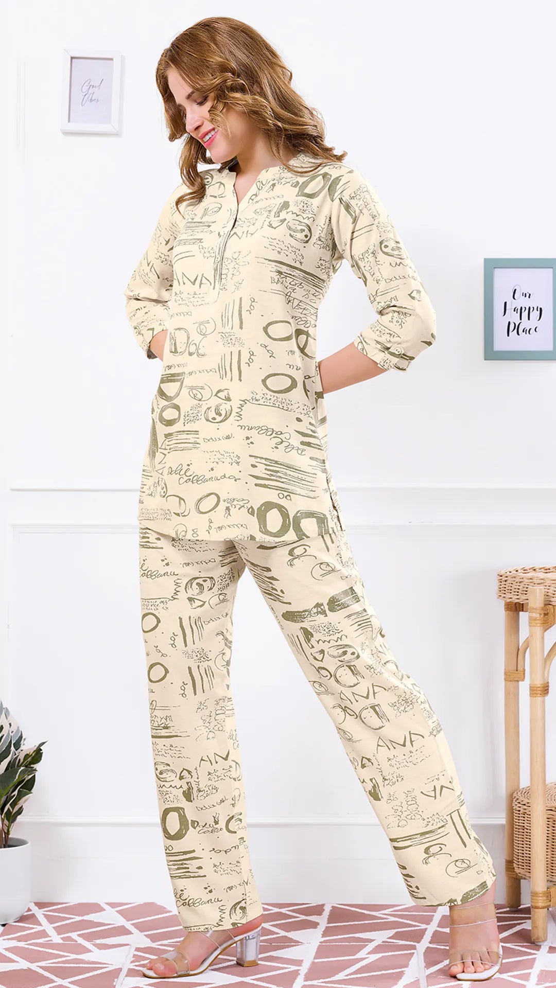Printed Power Co-ord Set