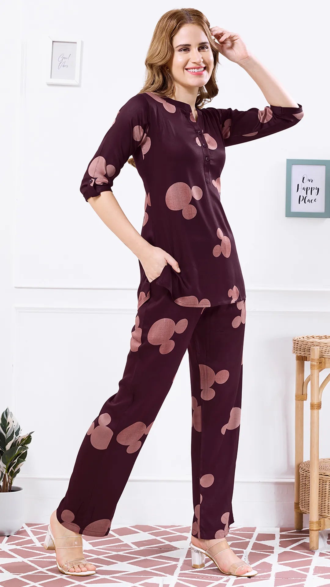 Printed Power Co-ord Set