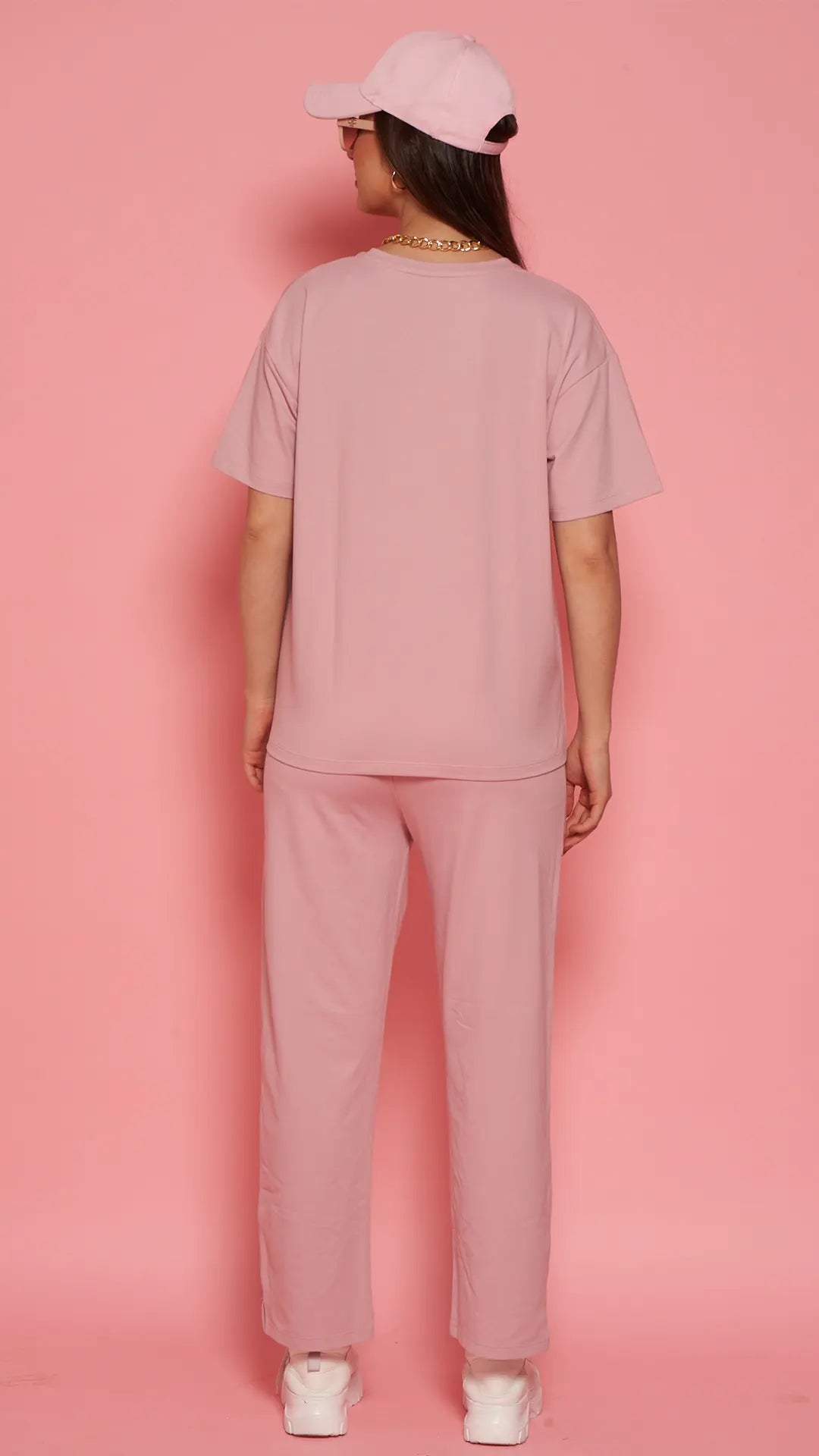 Lunica Women's Printed Sinker Nightsuit Set , Regular Fit Loungewear , Ideal for Women , Lounge Wear Nightdress Pyjama Set Sleepwear , Lilac Printed Half Sleeves Round Neck