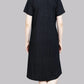 Sukanya  Women's Printed Lounge Wear Gown - Navy, Regular Fit, Ideal for Women's, Sinker Fabric, Half Sleeves, Round Neck