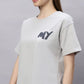 Lunica Women's  Lounge Wear  Seprate Top  - Grey , Looper Lycra, Regular Fit, Ideal For Women's, Lounge Wear, Half Sleeve, Round Neck