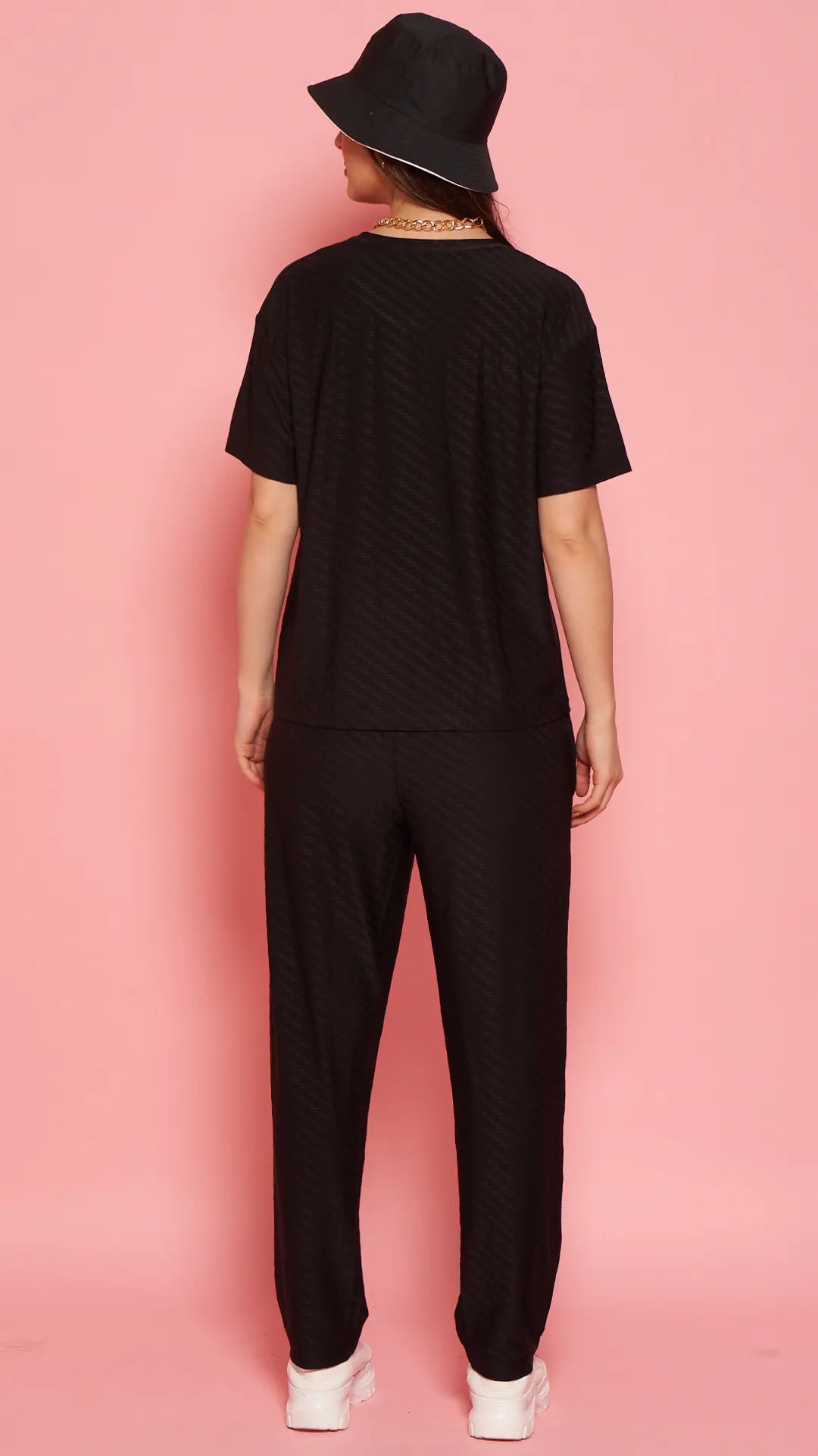 Lunica Women's Printed Sinker Nightsuit Set , Regular Fit Loungewear , Ideal for Women , Lounge Wear Nightdress Pyjama Set Sleepwear , Black Printed Half Sleeves Round Neck