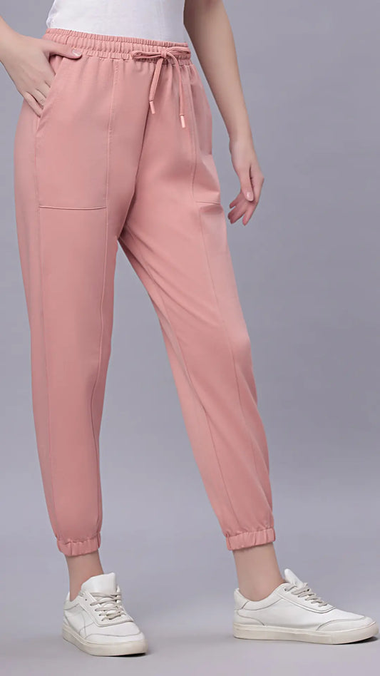 Lunica  Women's Lounge Wear  Seprate Bottom  - Peach, Looper Lycra Fabric, Regular Fit,  Full Length