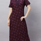 Sukanya Floral Printed Maxi Gown | Women's Stylish Lounge Wear