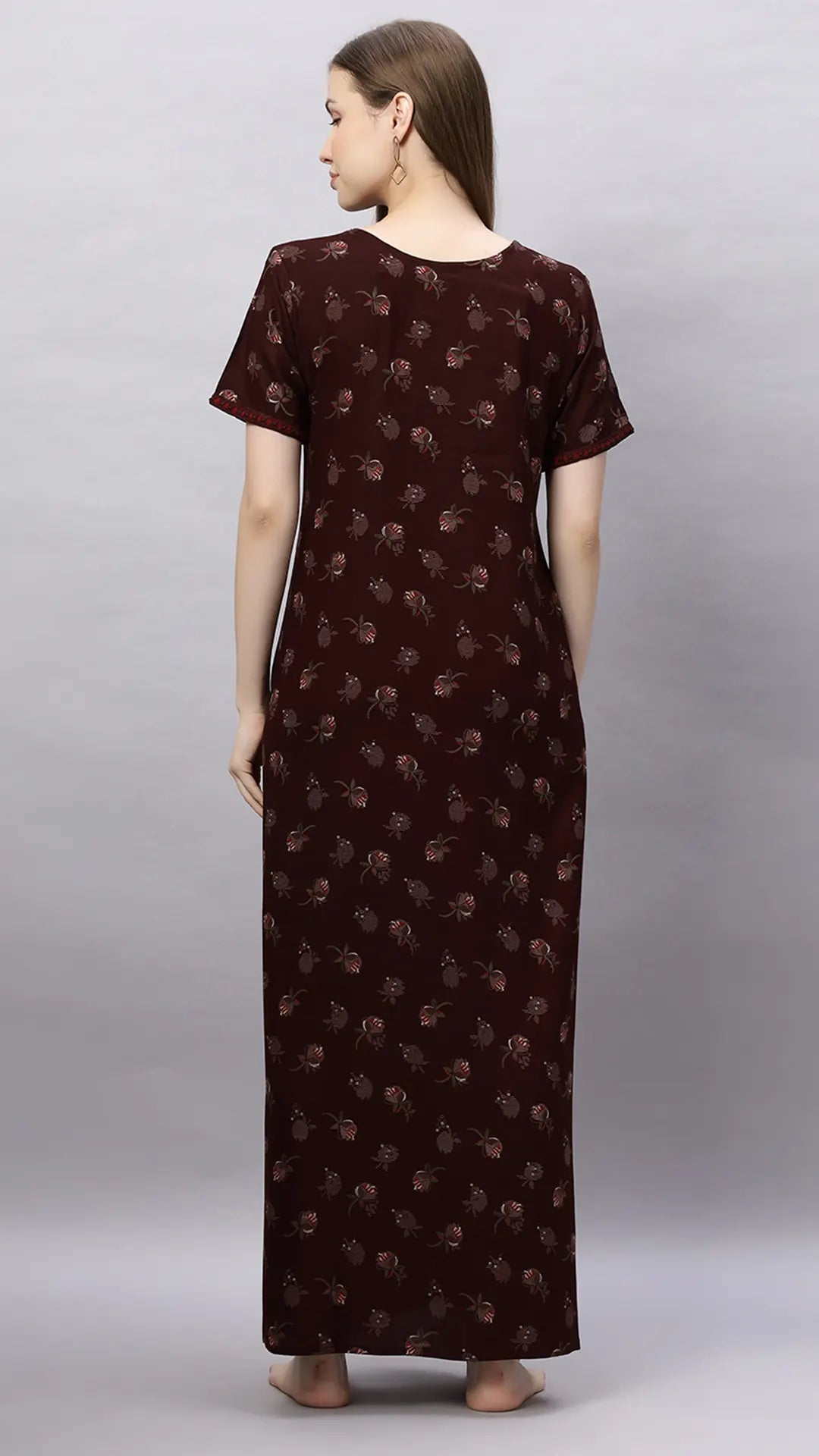 Sukanya Floral Printed Maxi Gown | Women's Stylish Lounge Wear