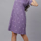 Sukanya Women's  Lounge Wear  Seprate Top  - Purple , Looper Lycra, Regular Fit, Ideal For Women's, Lounge Wear, Half Sleeve, Round Neck