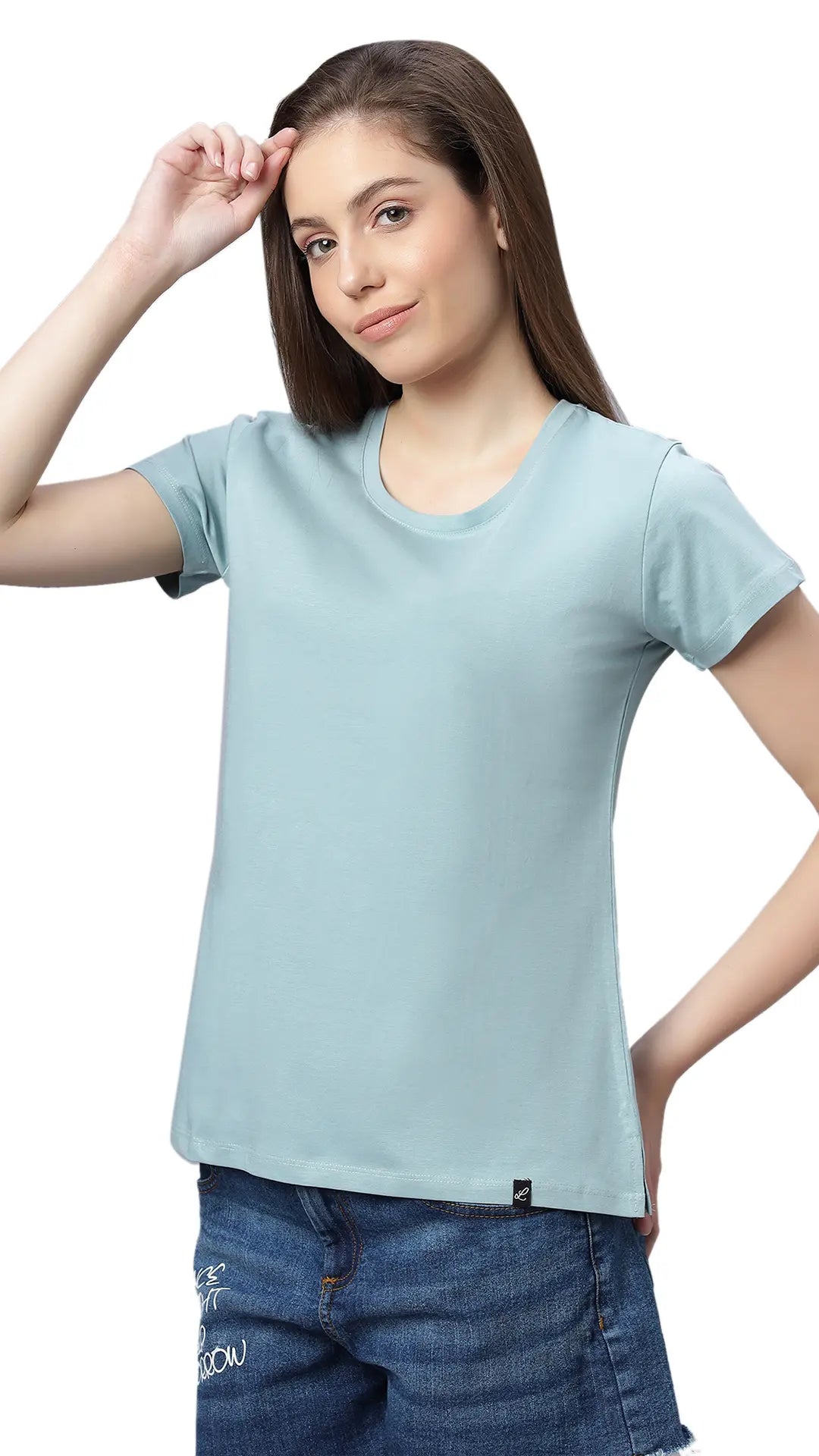 Lunica Women's  Lounge Wear  Seprate Top  - Green , Sinker Fabric, Regular Fit, Ideal For Women's, Lounge Wear, Half Sleeve, Round Neck