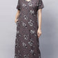 Sukanya Floral Printed Maxi Gown | Women's Stylish Lounge Wear