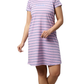 Sukanya Women's Printed Lounge Wear Gown - Onion Pink, Sinker Fabric, Regular Fit, Ideal for Women's, Occasion Type: Lounge Wear, Half Sleeves, Round Neck