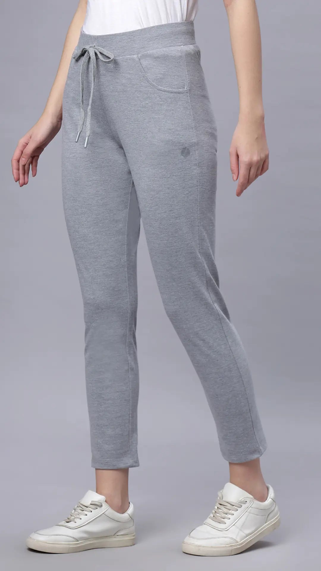 Lunica  Women's Lounge Wear  Seprate Bottom  - Grey M., Sinker Fabric, Regular Fit,  Full Length