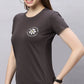 Lunica Women's  Lounge Wear  Seprate Top  -  Gray, Looper Lycra, Regular Fit, Ideal For Women's, Lounge Wear, Half Sleeve, Round Neck