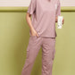 Lunica Women's Printed Sinker Nightsuit Set , Regular Fit Loungewear , Ideal for Women , Lounge Wear Nightdress Pyjama Set Sleepwear , Pink Printed Half Sleeves Round Neck