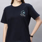 Lunica Women's  Lounge Wear  Seprate Top  - Navy , Looper Lycra, Regular Fit, Ideal For Women's, Lounge Wear, Half Sleeve, Round Neck
