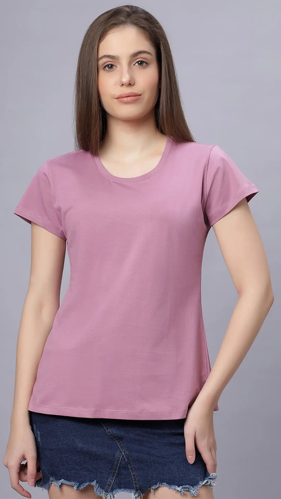 Lunica Women's  Lounge Wear  Seprate Top  - Pink , Sinker Fabric, Regular Fit, Ideal For Women's, Lounge Wear, Half Sleeve, Round Neck