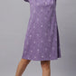 Sukanya Women's  Lounge Wear  Seprate Top  - Purple , Looper Lycra, Regular Fit, Ideal For Women's, Lounge Wear, Half Sleeve, Round Neck