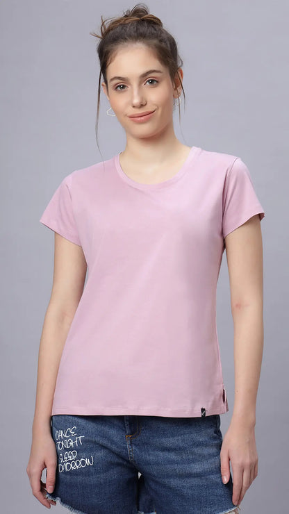 Sukanya Women's  Lounge Wear  Seprate Top  - Pink , Sinker Fabric, Regular Fit, Ideal For Women's, Lounge Wear, Half Sleeve, Round Neck