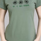 Lunica Women's  Lounge Wear  Seprate Top  - Green , Cotton Lycra, Regular Fit, Ideal For Women's, Lounge Wear, Half Sleeve, Round Neck