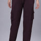 Lunica  Women's Lounge Wear  Seprate Bottom  - Wine, Looper Lycra Fabric, Regular Fit,  Full Length