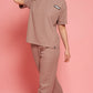 Lunica Women's Printed Sinker Nightsuit Set , Regular Fit Loungewear , Ideal for Women , Lounge Wear Nightdress Pyjama Set Sleepwear , Bidge Printed Half Sleeves Round Neck