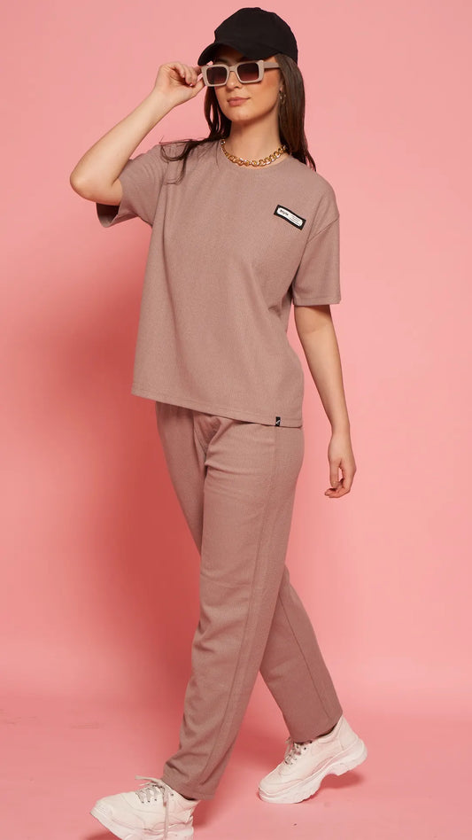 Lunica Women's Printed Sinker Nightsuit Set , Regular Fit Loungewear , Ideal for Women , Lounge Wear Nightdress Pyjama Set Sleepwear , Bidge Printed Half Sleeves Round Neck