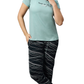 Sukanya Women's Printed Top & Pyjama Set, Regular Fit, Ideal For Lounge Wear, Sinker Fabric, Half Sleeve, Round Neck, Pista