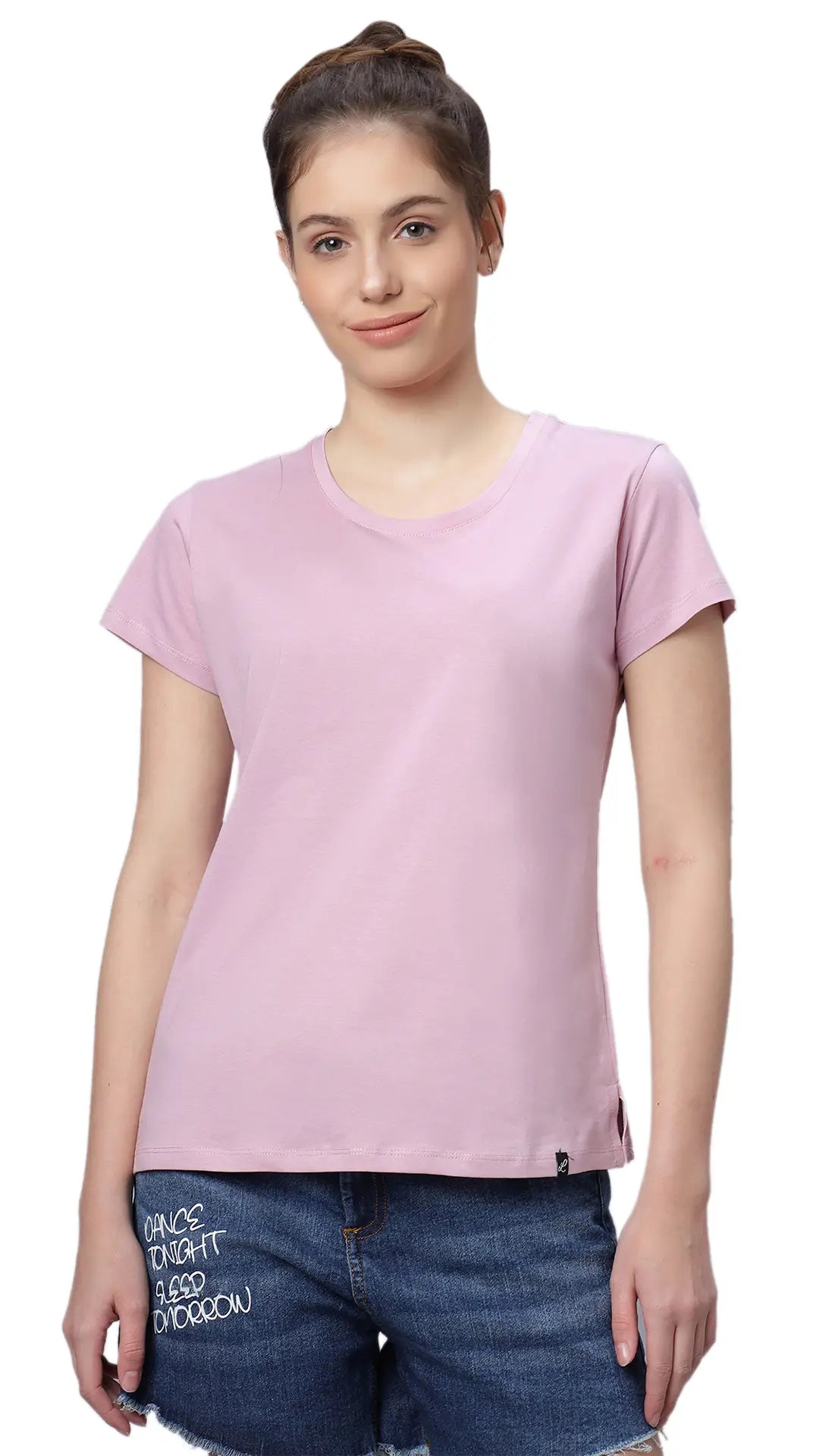 Sukanya Women's  Lounge Wear  Seprate Top  - Pink , Sinker Fabric, Regular Fit, Ideal For Women's, Lounge Wear, Half Sleeve, Round Neck