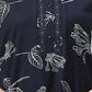 Sukanya Women's Black, Navy Blue & wine, Cotton Blend Printed Nighty - Half Sleeves, Round Neck, Long